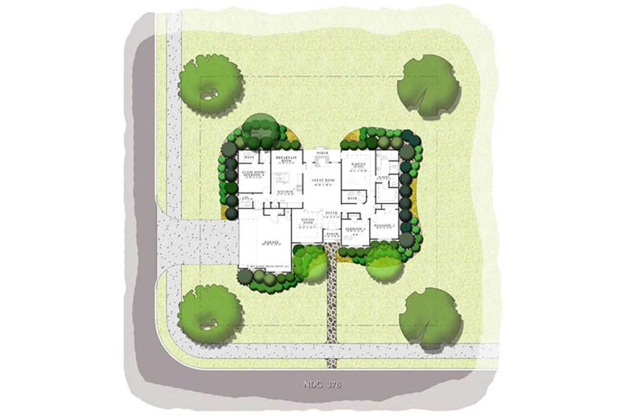 Aerial View of this 4-Bedroom, 1989 Sq Ft Plan - 153-1645