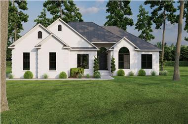 4-Bedroom, 1989 Sq Ft Ranch House - Plan #153-1645 - Front Exterior