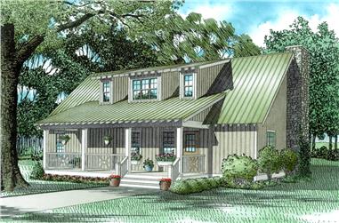 4-Bedroom, 1970 Sq Ft Country Home Plan - 153-1650 - Main Exterior