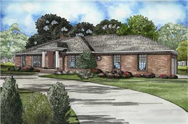 4-Bedroom, 2309 Sq Ft Contemporary Home Plan - 153-1676 - Main Exterior