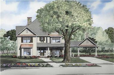 5-Bedroom, 3046 Sq Ft Colonial House Plan - 153-1688 - Front Exterior