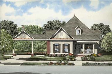 3-Bedroom, 1934 Sq Ft Contemporary House Plan - 153-1690 - Front Exterior