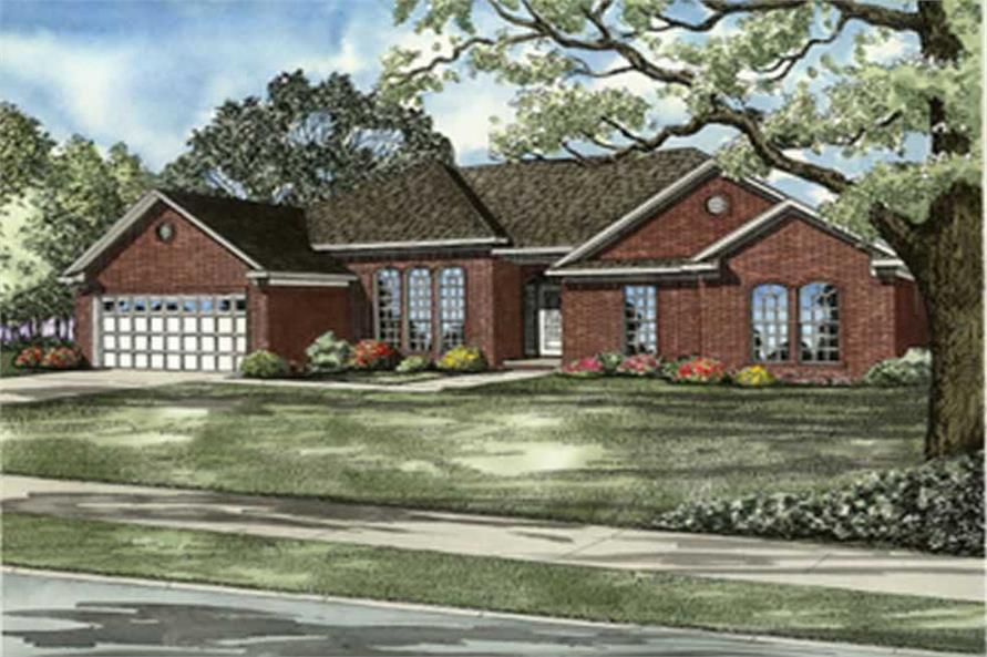 4-Bedroom, 2113 Sq Ft Contemporary Home Plan - 153-1691 - Main Exterior
