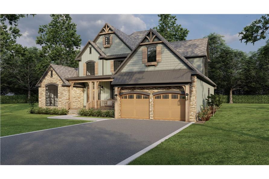 Front View of this 3-Bedroom,2363 Sq Ft Plan -153-1706