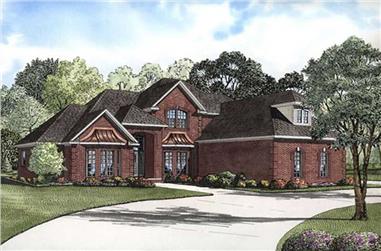3-Bedroom, 3206 Sq Ft Contemporary Home Plan - 153-1709 - Main Exterior