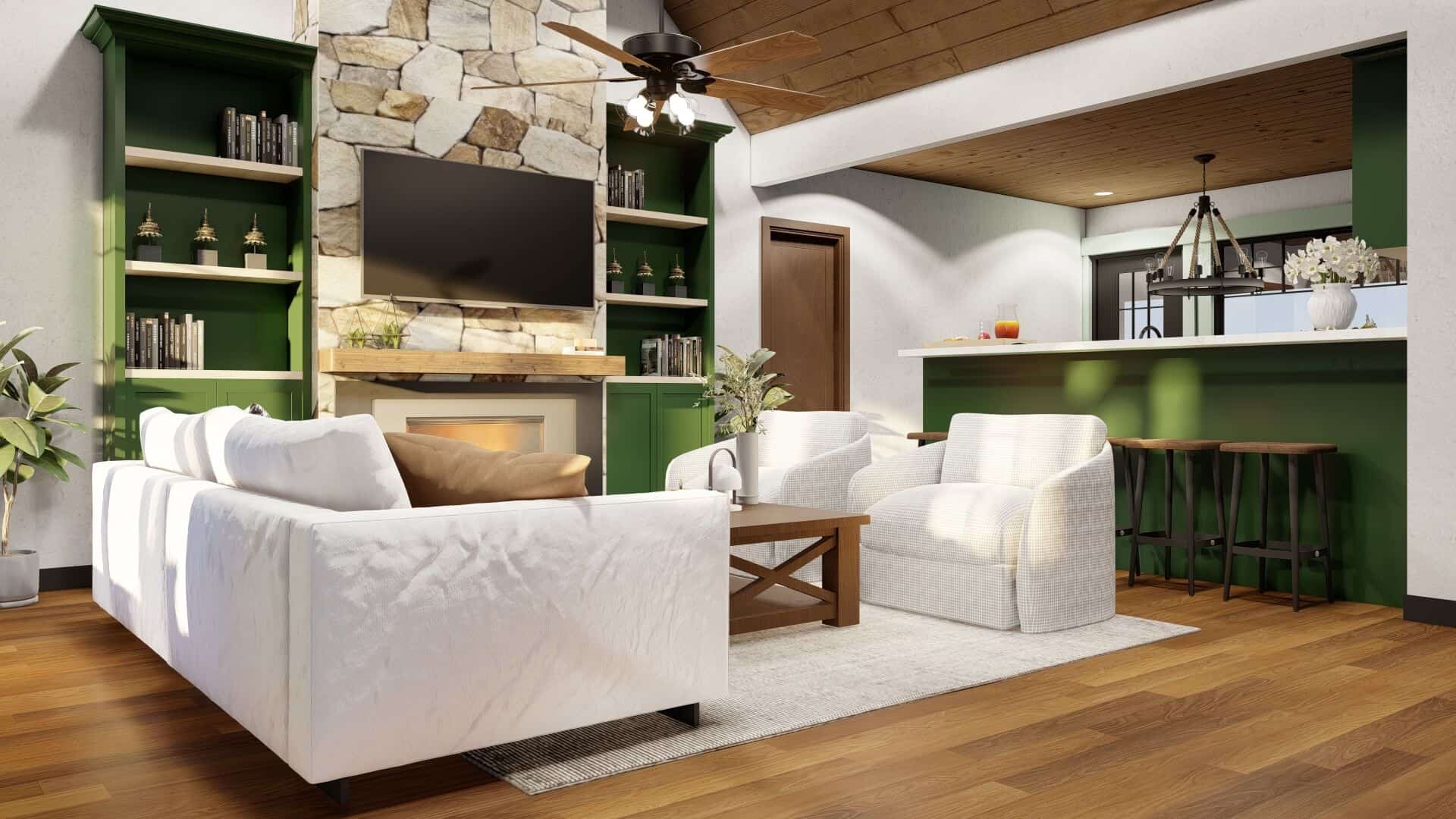 Great Room of this 3-Bedroom,1212 Sq Ft Plan -153-1718