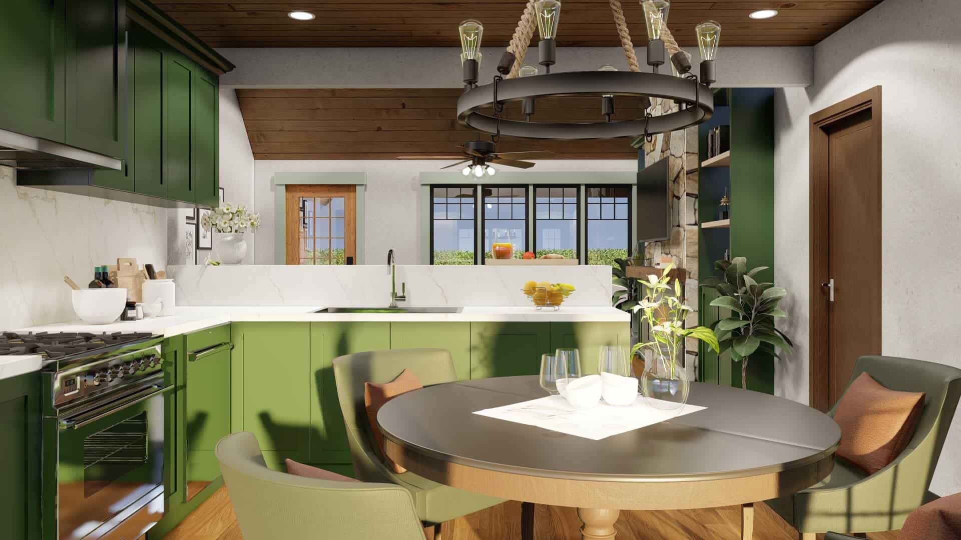 Dining Room of this 3-Bedroom,1212 Sq Ft Plan -153-1718