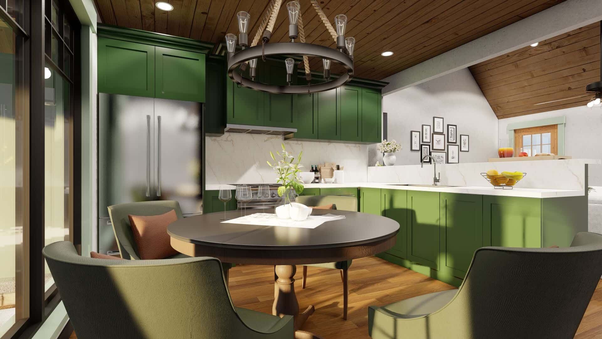 Dining Room of this 3-Bedroom,1212 Sq Ft Plan -153-1718