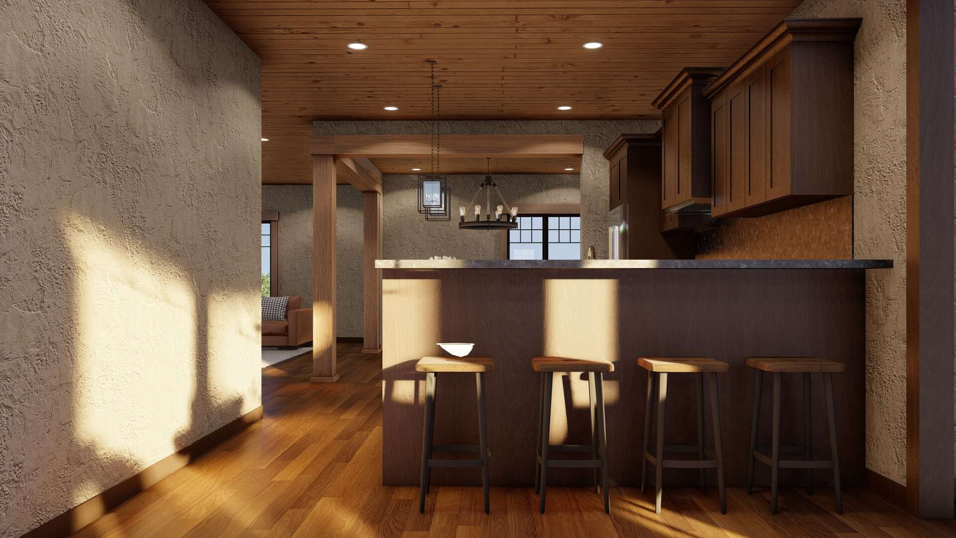 Kitchen: Breakfast Bar of this 3-Bedroom,1952 Sq Ft Plan -153-1720