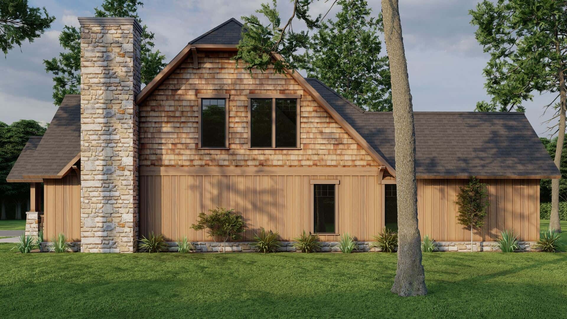 Right Side View of this 3-Bedroom,1952 Sq Ft Plan -153-1720