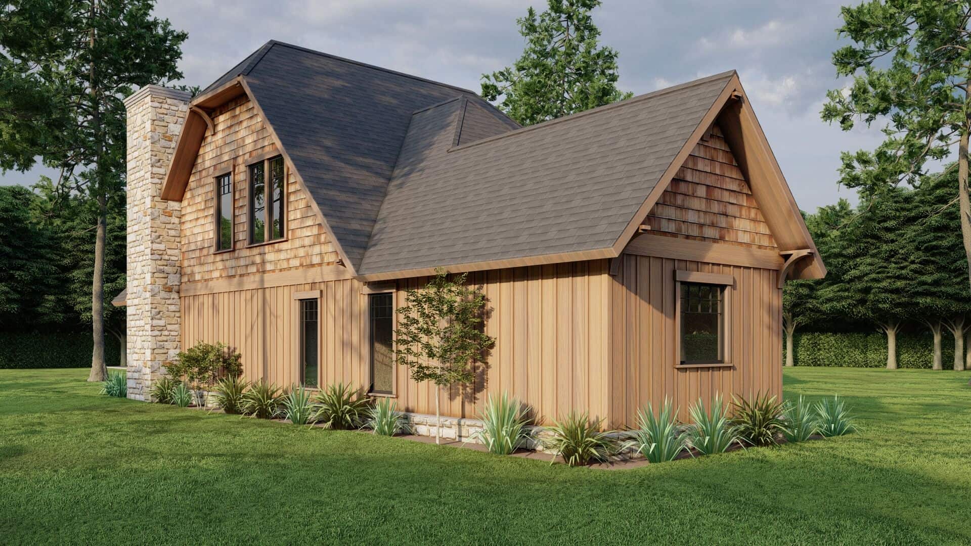 Rear View of this 3-Bedroom,1952 Sq Ft Plan -153-1720