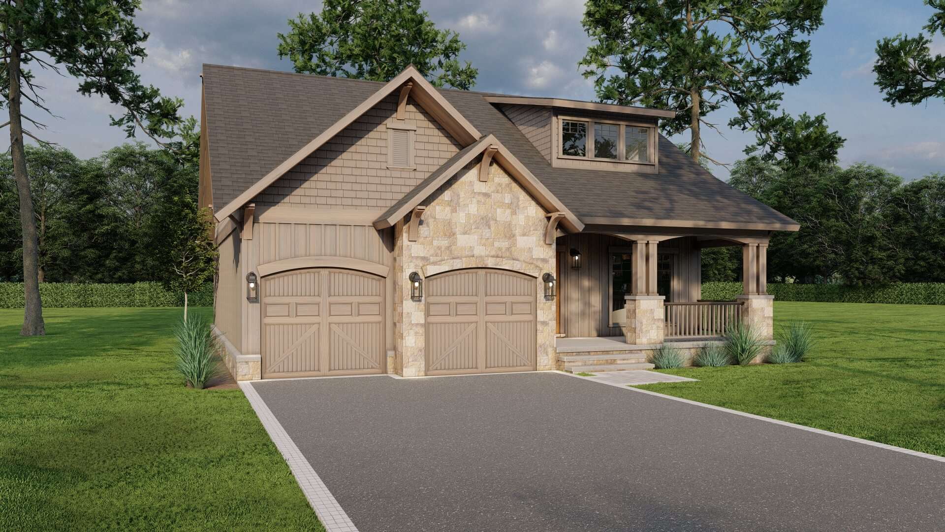 Front View of this 3-Bedroom,1654 Sq Ft Plan -153-1723