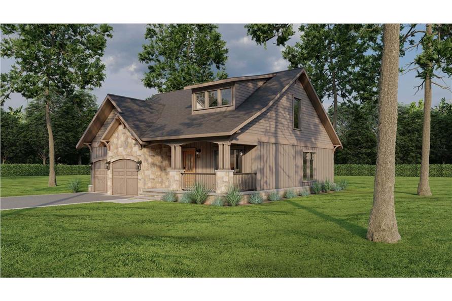 Right Side View of this 3-Bedroom,1654 Sq Ft Plan -153-1723