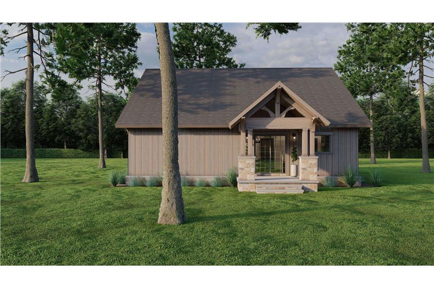 Rear View of this 3-Bedroom,1654 Sq Ft Plan -153-1723