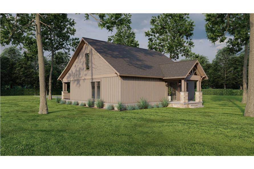 Rear View of this 3-Bedroom,1654 Sq Ft Plan -153-1723