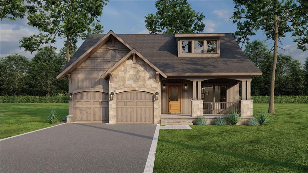 Main image for Craftsman vacation house plan # 153-1439