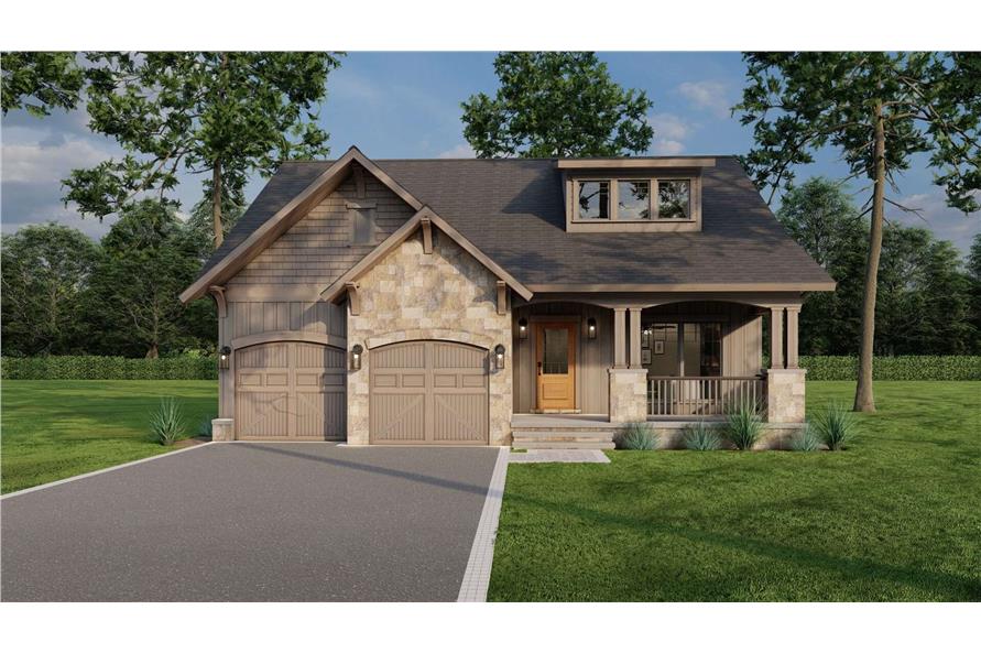 3-Bedroom, 1654 Sq Ft Vacation Homes Home Plan - 153-1723 - Main Exterior