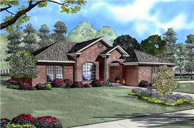 3-Bedroom, 1807 Sq Ft Contemporary Home Plan - 153-1731 - Main Exterior