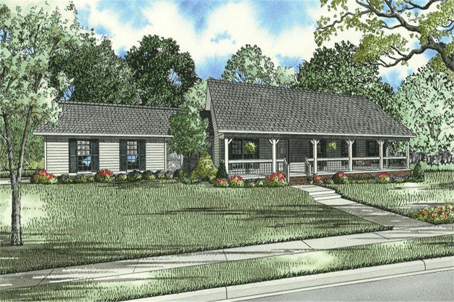 3 Bedroom 1800 Sq Ft Country Plan House Plan 153 1744