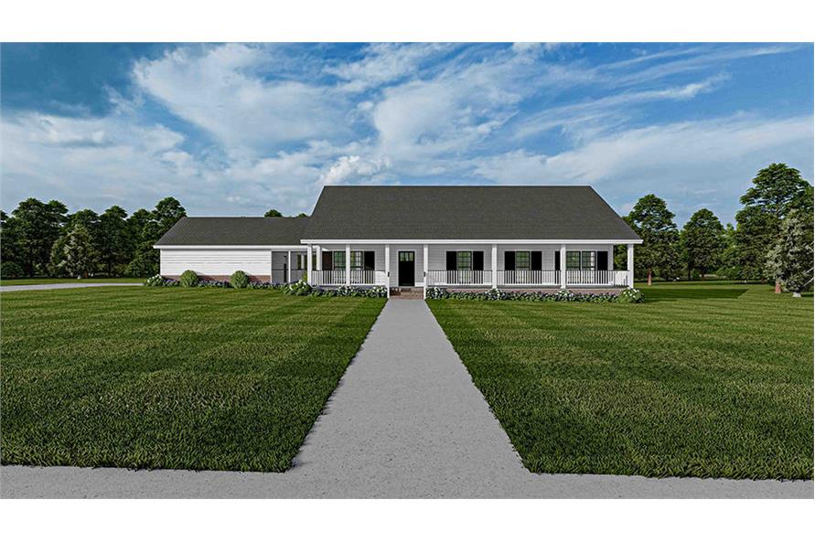 Front View of this 3-Bedroom,1800 Sq Ft Plan -153-1744