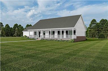 3-Bedroom, 1800 Sq Ft Country Ranch - Plan #153-1744
