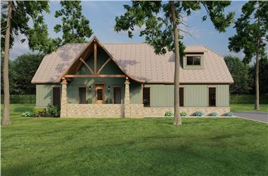 3-Bedroom, 1982 Sq Ft Country Home Plan - 153-1762 - Main Exterior