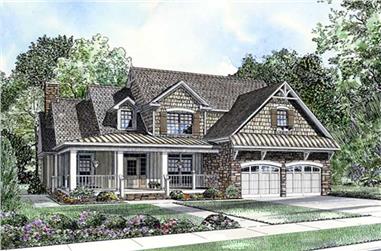 4-Bedroom, 2918 Sq Ft Southern House Plan - 153-1773 - Front Exterior