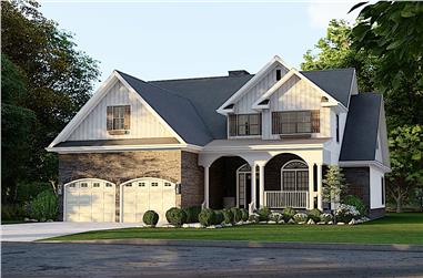 4-Bedroom, 2470 Sq Ft Country Home - Plan #153-1781 - Main Exterior
