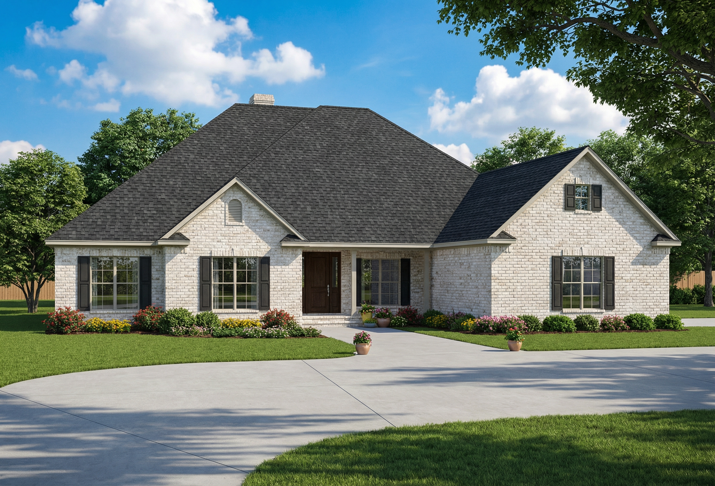 Front View of this 4-Bedroom,2405 Sq Ft Plan -153-1793