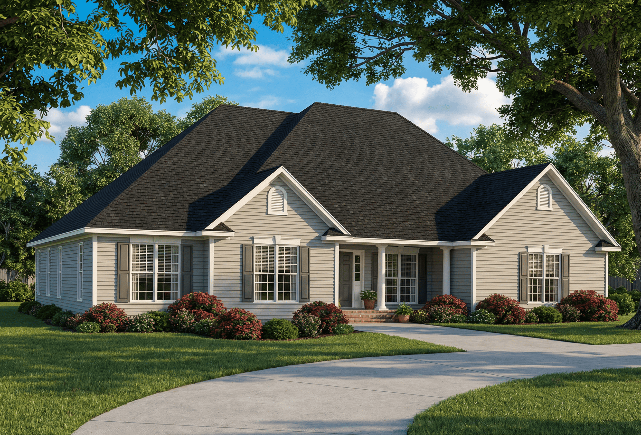 Front View of this 4-Bedroom,2405 Sq Ft Plan -153-1793