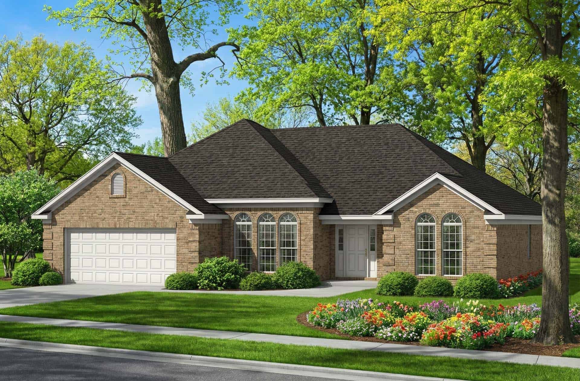 Home Exterior Photograph of this 3-Bedroom,1763 Sq Ft Plan -153-1801