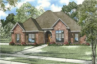 3-Bedroom, 2422 Sq Ft Ranch House Plan - 153-1826 - Front Exterior