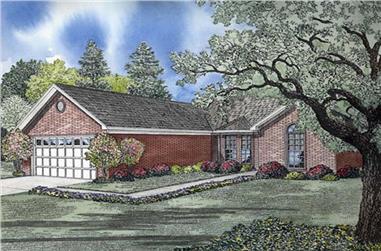 3-Bedroom, 1462 Sq Ft Small House Plans - 153-1836 - Front Exterior