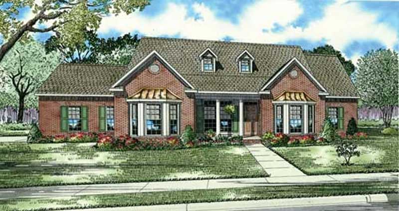 Front View of this 3-Bedroom, 2636 Sq Ft Plan - 153-1850