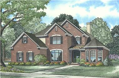 4-Bedroom, 2585 Sq Ft Traditional Home - Plan #153-1856 - Main Exterior