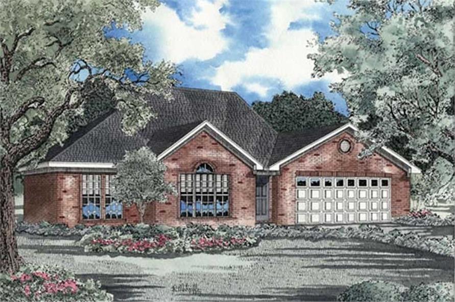 FRONT ELEVATION 2 of this 3-Bedroom,1680 Sq Ft Plan -1680