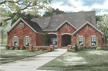 4-Bedroom, 2135 Sq Ft Contemporary Home Plan - 153-1881 - Main Exterior