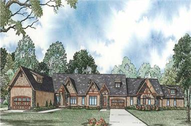 3-Bedroom, 2062 Sq Ft Multi-Unit House Plan - 153-1882 - Front Exterior