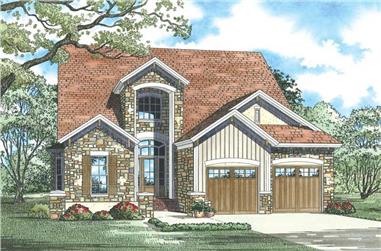 3-Bedroom, 2410 Sq Ft Country House Plan - 153-1883 - Front Exterior