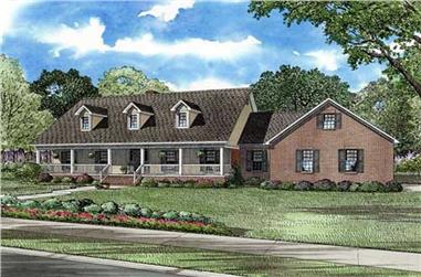 5-Bedroom, 3496 Sq Ft Cape Cod House Plan - 153-1889 - Front Exterior