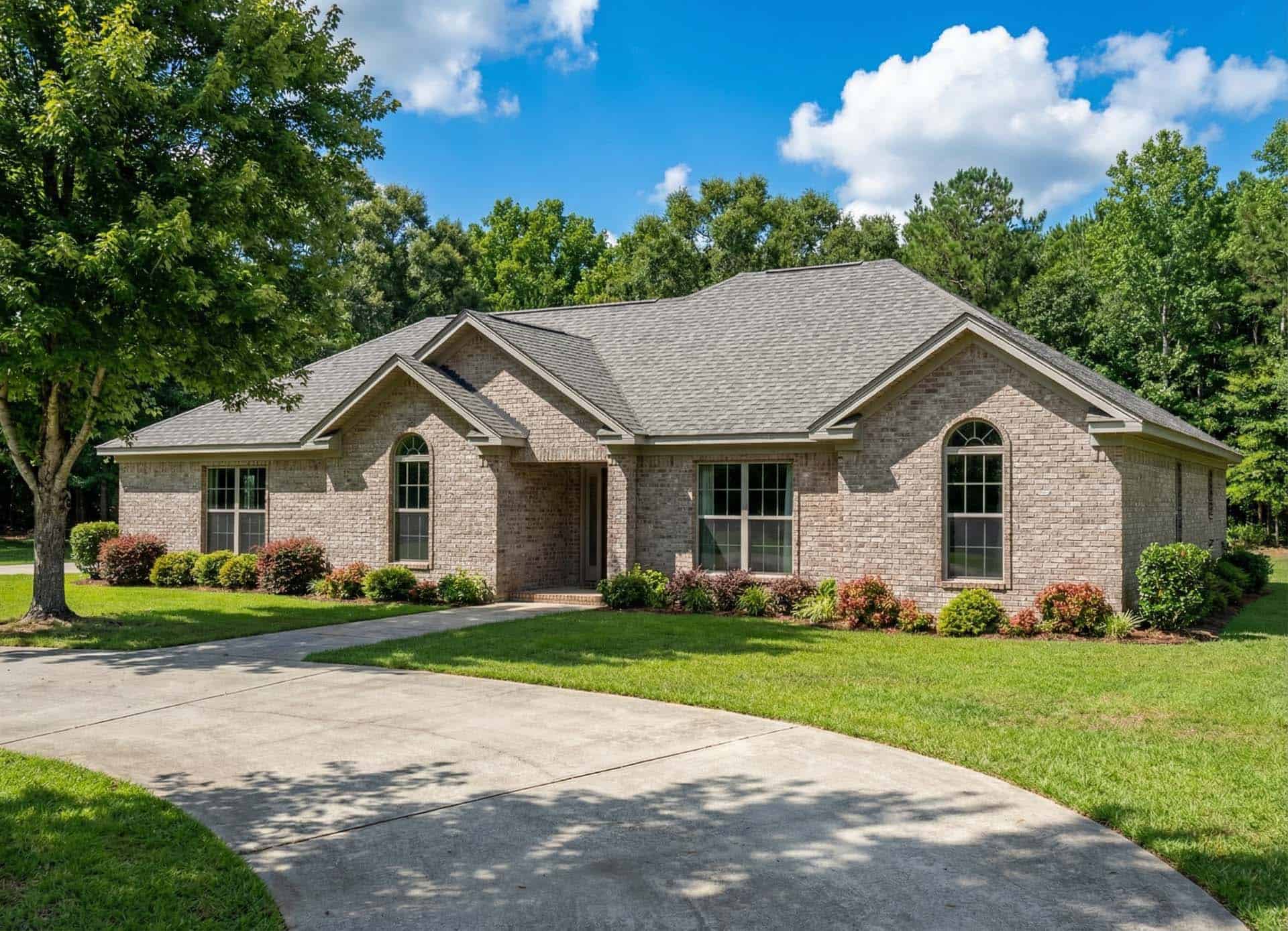 Front elevation of European home (ThePlanCollection: House Plan #153-1901)