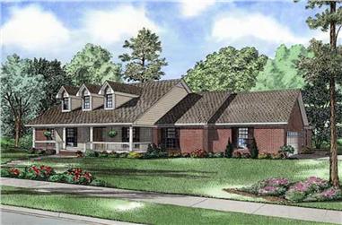 4-Bedroom, 2806 Sq Ft Cape Cod House Plan - 153-1902 - Front Exterior