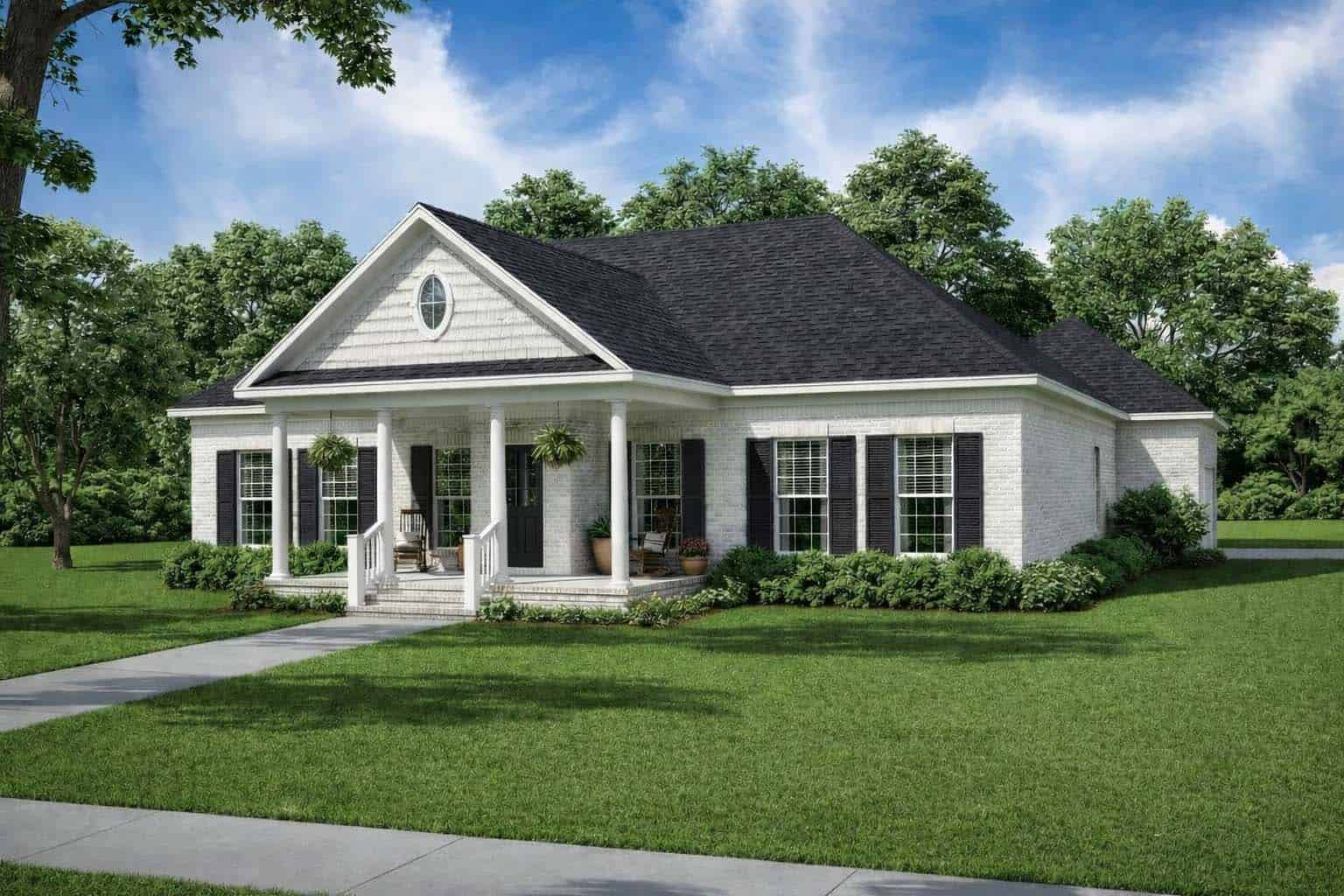 Front View of this 3-Bedroom,1689 Sq Ft Plan -153-1909