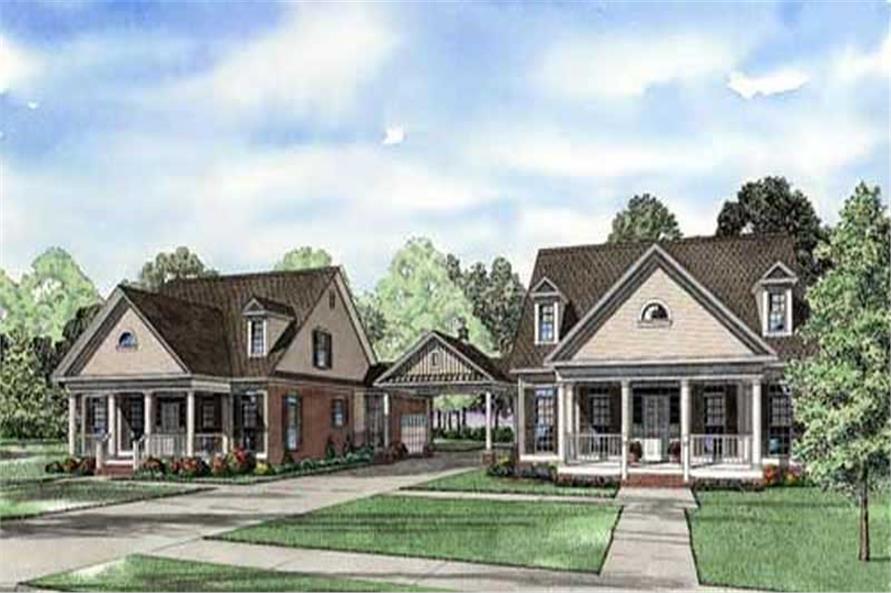 3-Bedroom, 2235 Sq Ft Country Home Plan - 153-1918 - Main Exterior