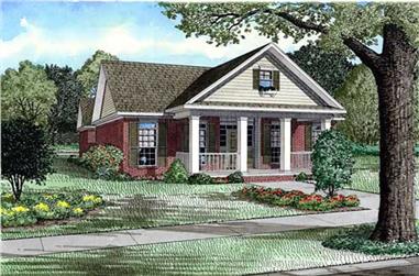 3-Bedroom, 1895 Sq Ft Country Home Plan - 153-1924 - Main Exterior