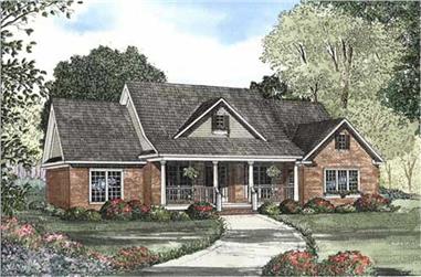 4-Bedroom, 2394 Sq Ft Country Home Plan - 153-1933 - Main Exterior