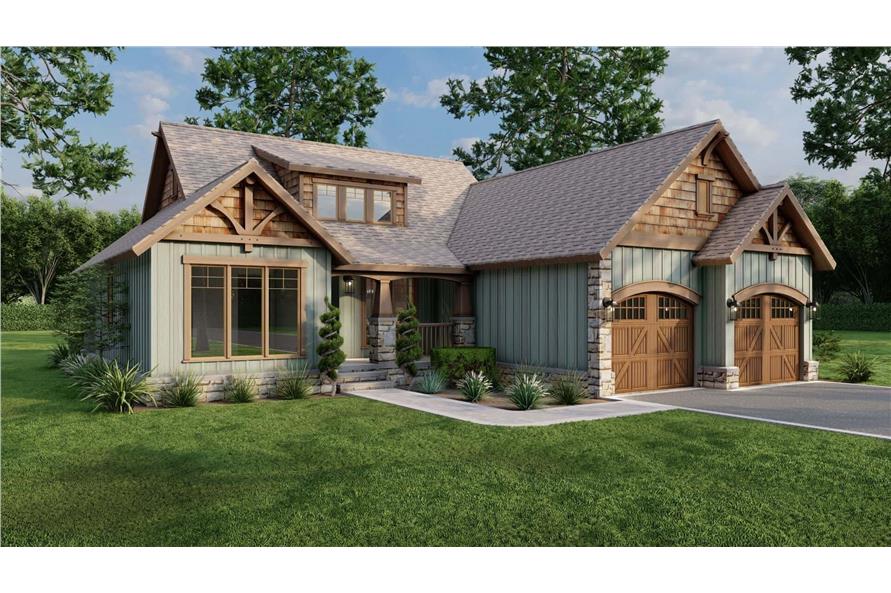 Left Side View of this 3-Bedroom,1485 Sq Ft Plan -153-1935