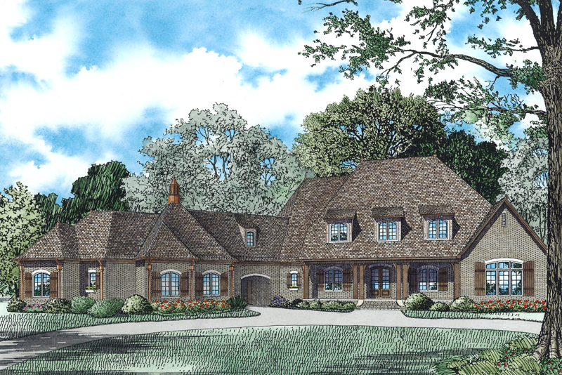  House  Plan  153 1942 6 Bdrm 6 363 Sq Ft French Country 