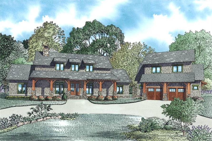 Front View of this 5-Bedroom,2555 Sq Ft Plan -153-1951