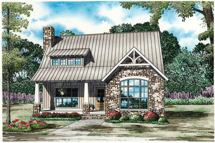 Traditional 3 Bedroom Cottage House  Plan 1 5 Story 2 5 Bath